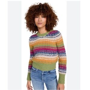 Mother Alpaca Striped Sweater